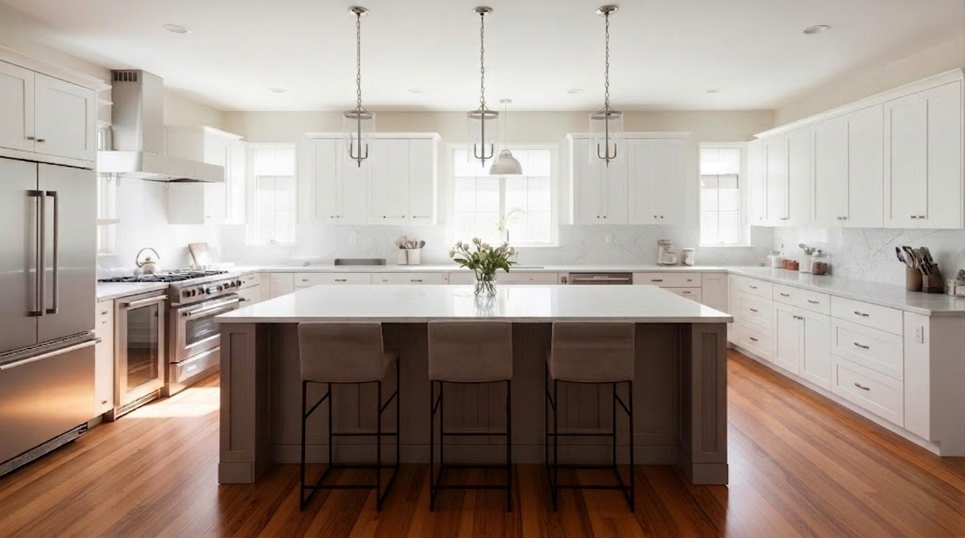 New construction home kitchen interior by Sterchi Homes in Evansville Indiana